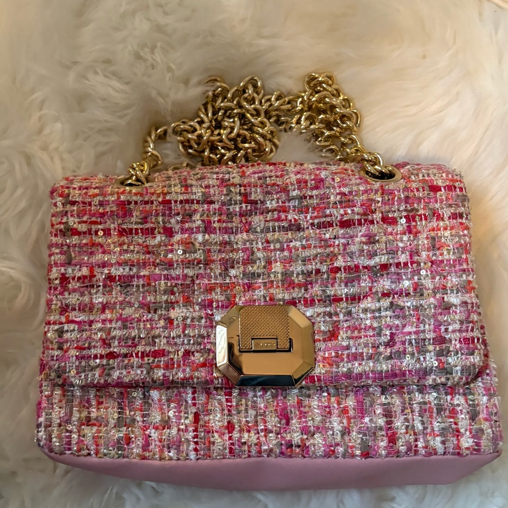 Aldo Chic Pink Tweed Women's Bag